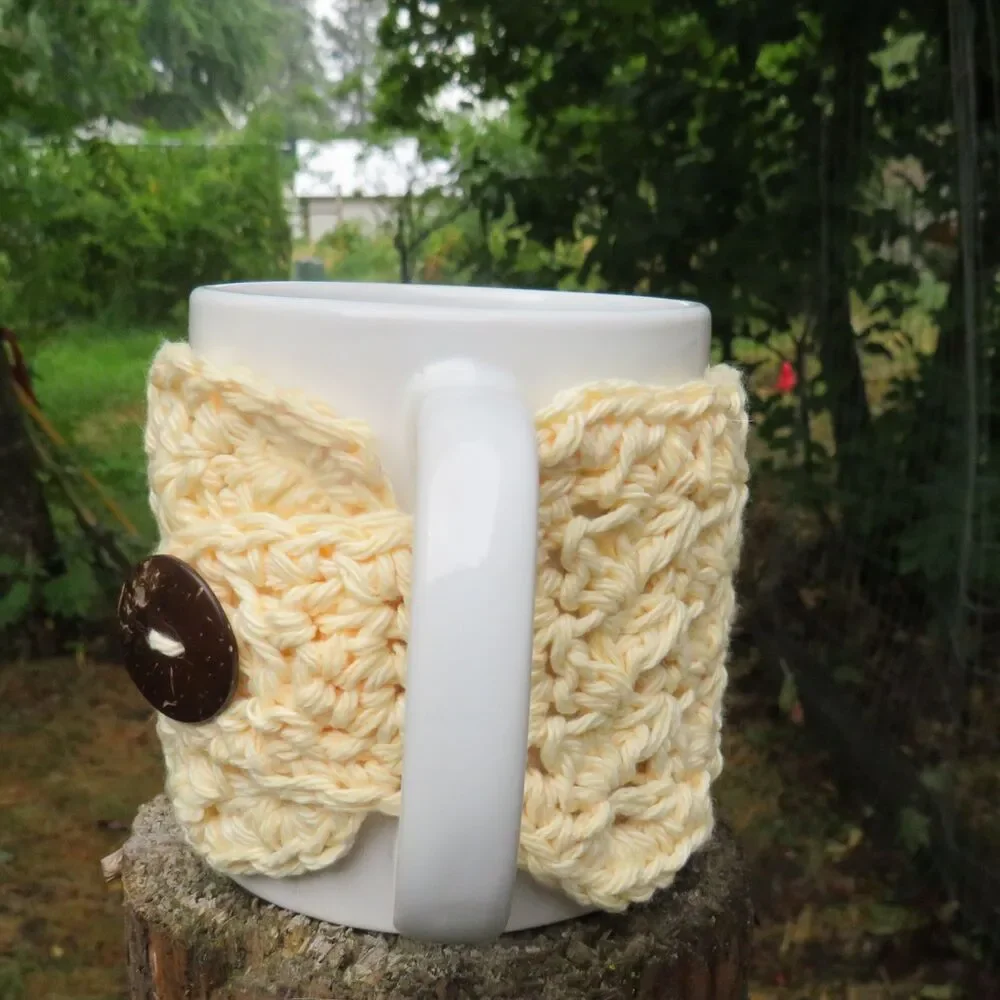Crocheted Cup Cozy Handmade Coffee Mug or Tea Warmer